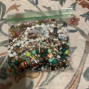 Multicolor Beaded Jewelry Bag
